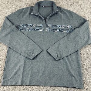Travis Mathew Pullover Men’s L Move Mountains 1/4 Zip Shirt Golf Floral  136